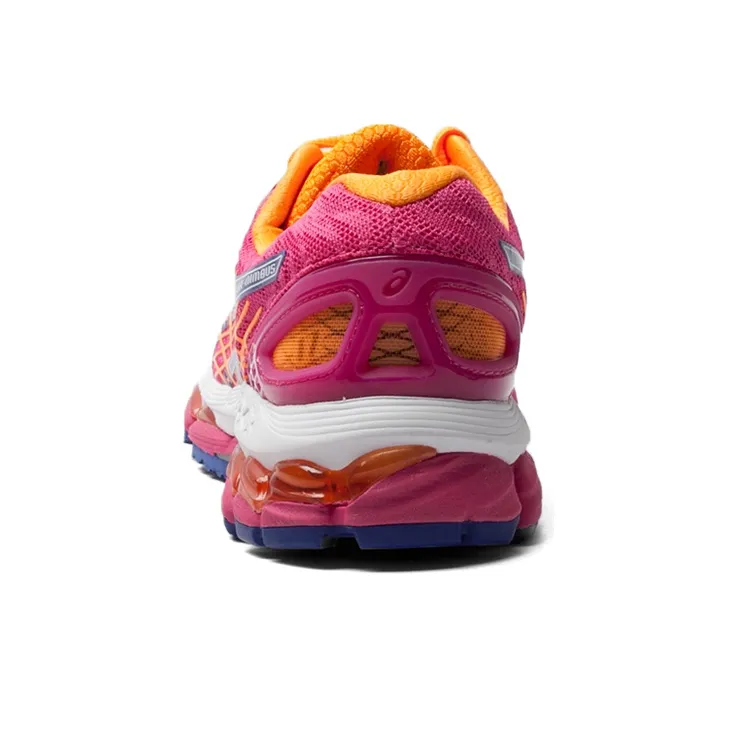 Asics GEL-Nimbus 17 Anti-Slip And Wear-Resistant Breathable Low-Top Running Shoes Women's Fuchsia Blue-3