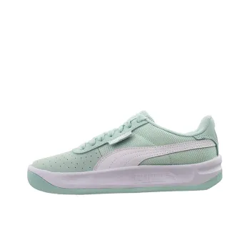 PUMA Cali Fornia Perforated Lace Wear-resistant And Lightweight Low-Top Casual Shoes Women's White Green