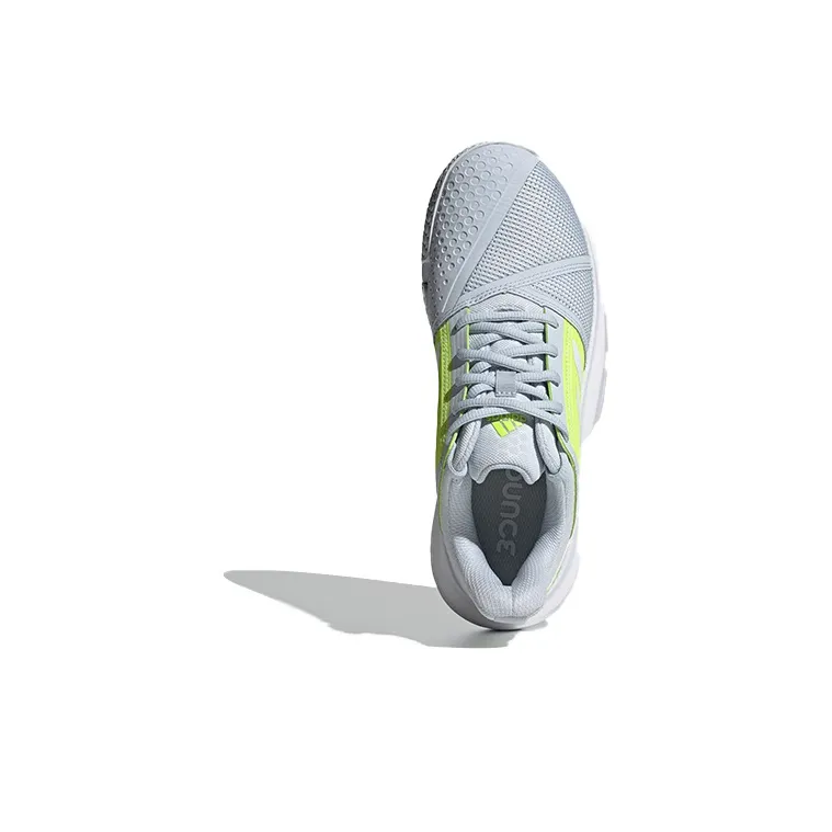 Adidas CourtJam Bounce 'Halo Blue Solar Yellow' Women's-4