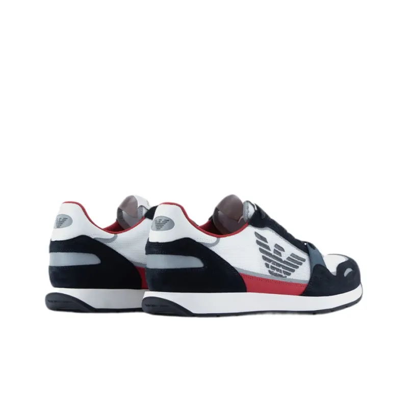 EMPORIO ARMANI Anti Slip Wear Resistant Low Top Sports Casual Shoes Men's Red Black-2