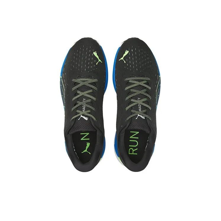 PUMA Magnify Nitro Low Top Running Shoes Men's Black Blue-2