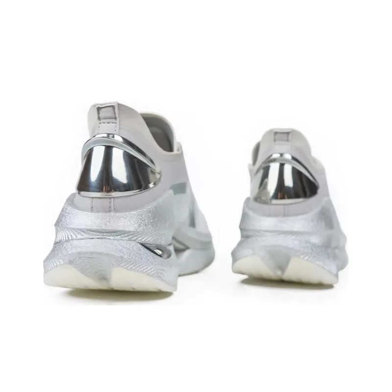 HajimeSorayama LiNing Jueying 䨻 Rebound Low Top Running Shoes Men's Metallic Silver-4