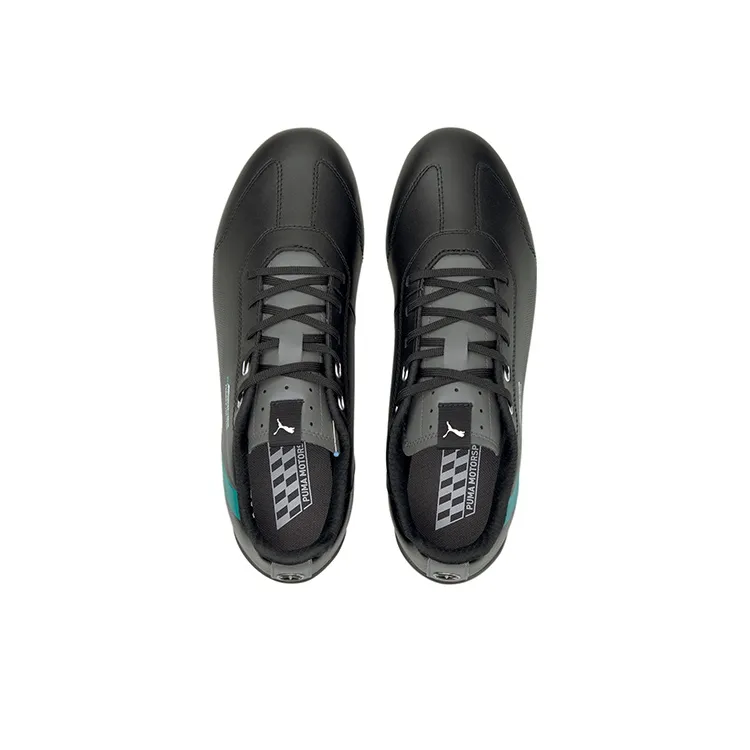 PUMA Mercedes F1 Ridge Cat Low-Top Running Shoes Men's Black Green-2