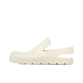 Bottega Veneta Rubber Slingback Puddle Shoe White Women's