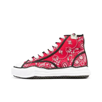 MIHARA YASUHIRO Paisley Stylish Skateboarding Shoes Men's Red