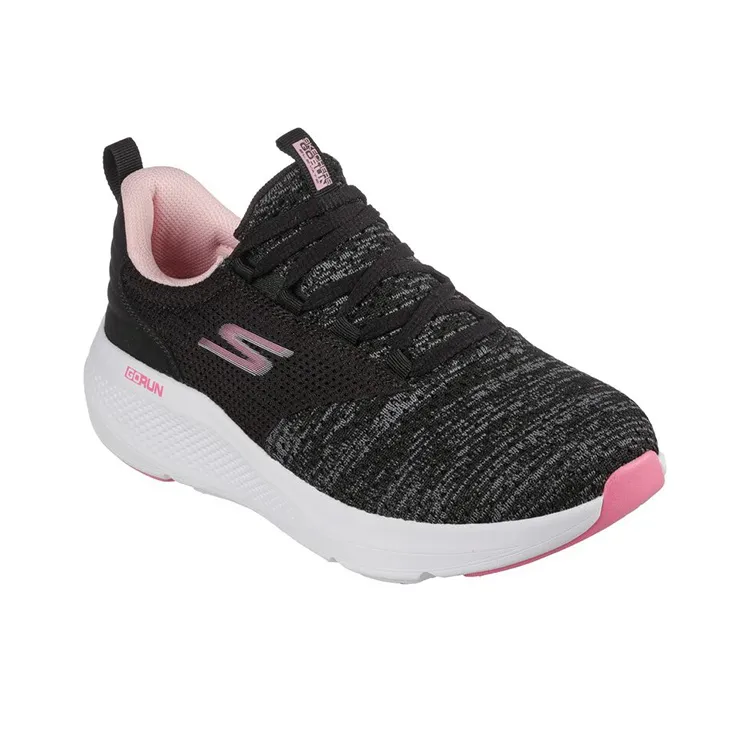Skechers GO RUN Elevate Cushioning Anti-Slip And Wear-Resistant Low-Top Casual Running Shoes Women's Black Gray Pink-2
