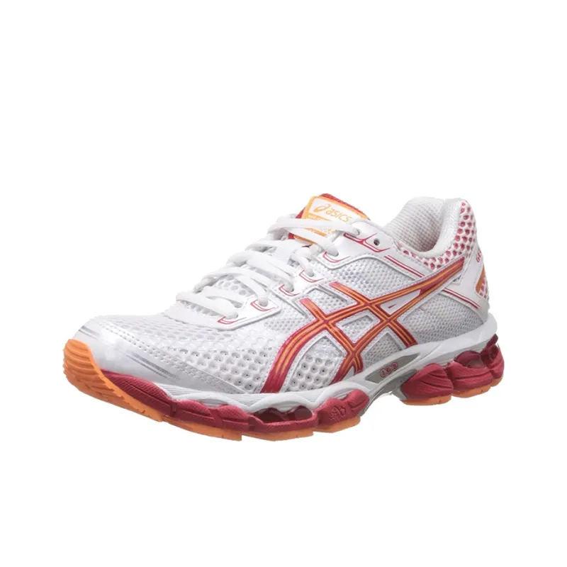 Asics Gel-Cumulus 15 Anti-Slip And Wear-Resistant Breathable Low-Top Running Shoes Women's White Pink-2
