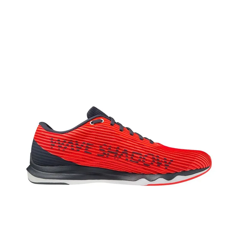 Mizuno Wave Shadow 4 Anti Slip Wear Resistant Breathable Lightweight Low Top Running Shoes Men's Red-1