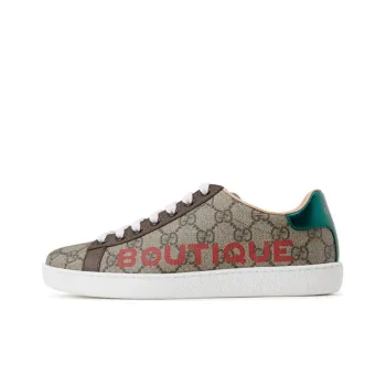 GUCCI ACE Low Top Stylish Skateboarding Shoes Women's Brown