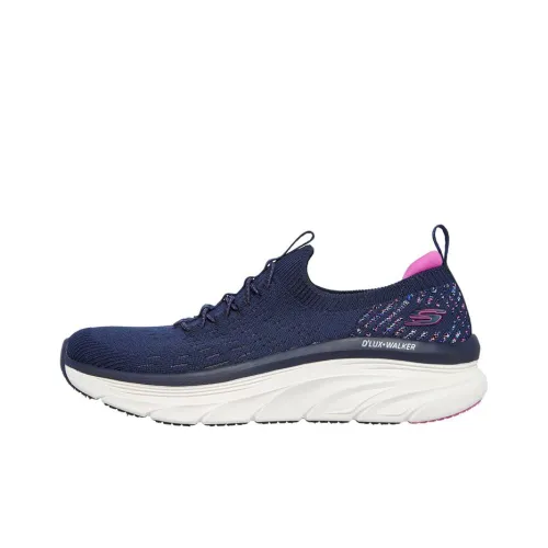 Skechers D'lux Walker Casual Shoes Women's Low-Top Blue/Purple