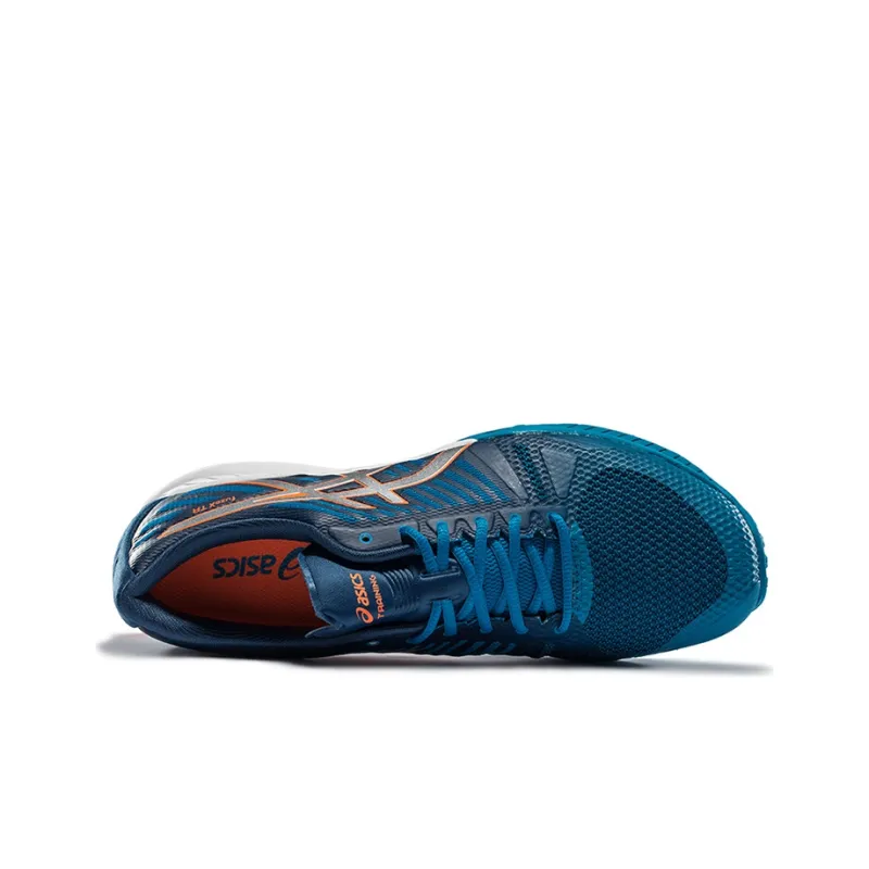 Asics Fuze Cushioning Wear-Resistant Low-Top Running Shoes Men's Blue Orange-2