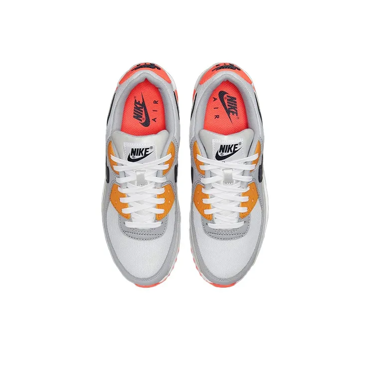 Nike Air Max 90 Grey Crimson Gold Women's-3