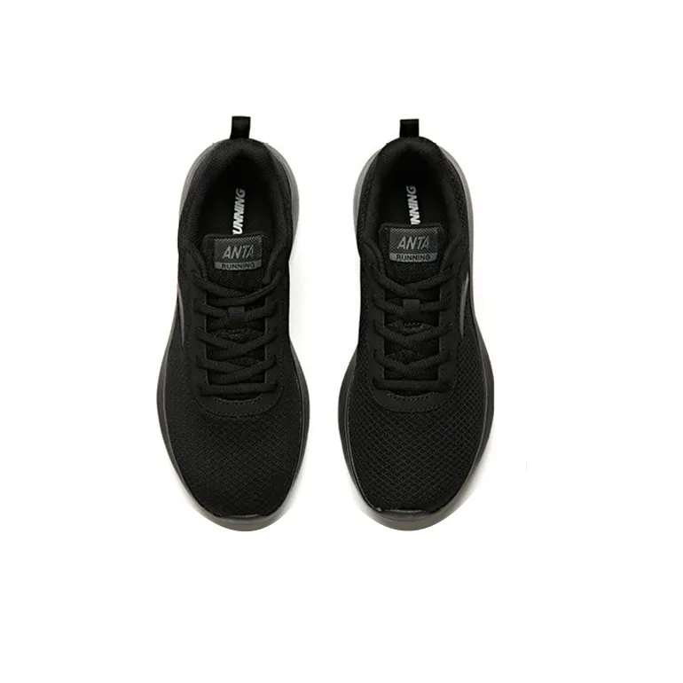 Anta Running Collection Cushioning Anti-Slip Wear-Resistant Breathability Low-Top Running Shoes Women's Black-3