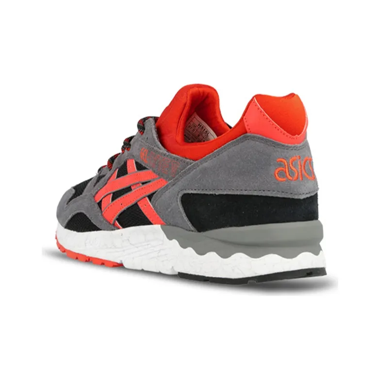 Asics Gel-Lyte V V Anti-Slip Wear-Resistant Low-Top Running Shoes Men's Gray Orange-3