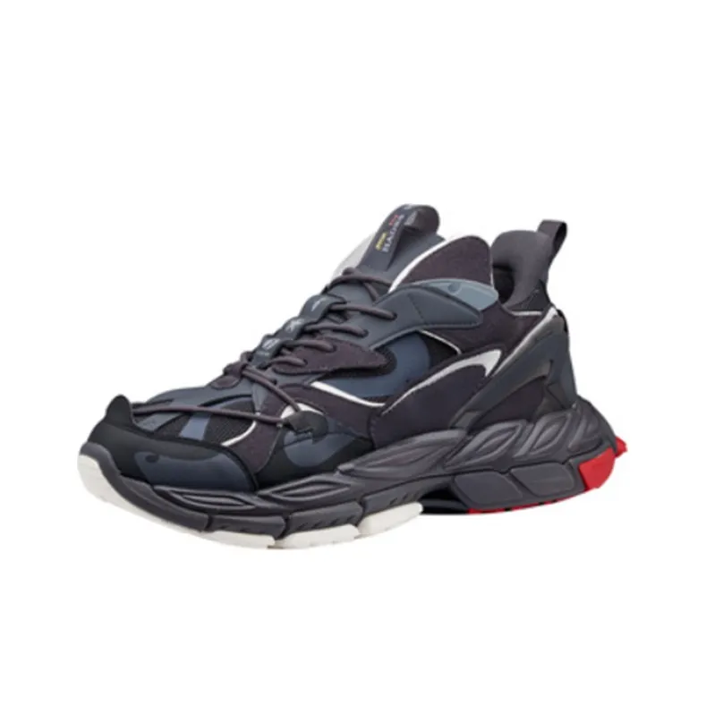 361° Low Top Running Shoes Men's Black Gray-1