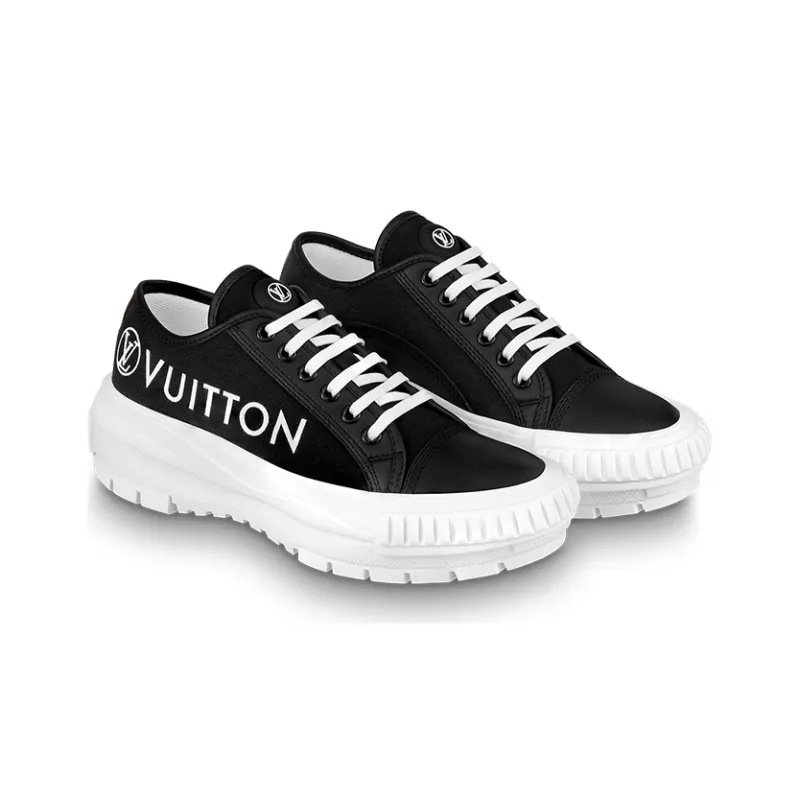LOUIS VUITTON Squad Sneakers 'Black' Women's-2