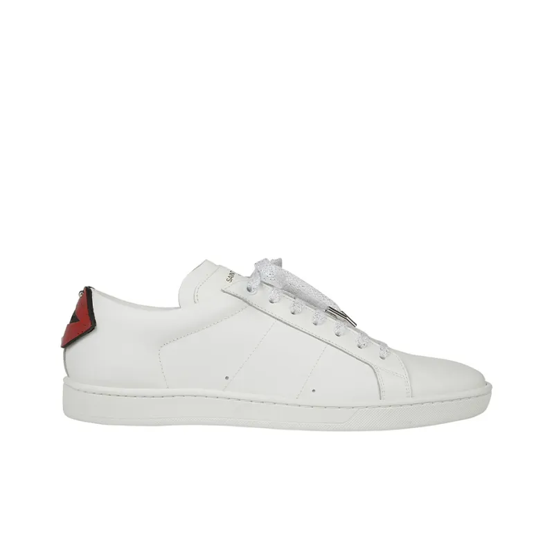SAINT LAURENT Low Top Stylish Skateboarding Shoes Men's White-1