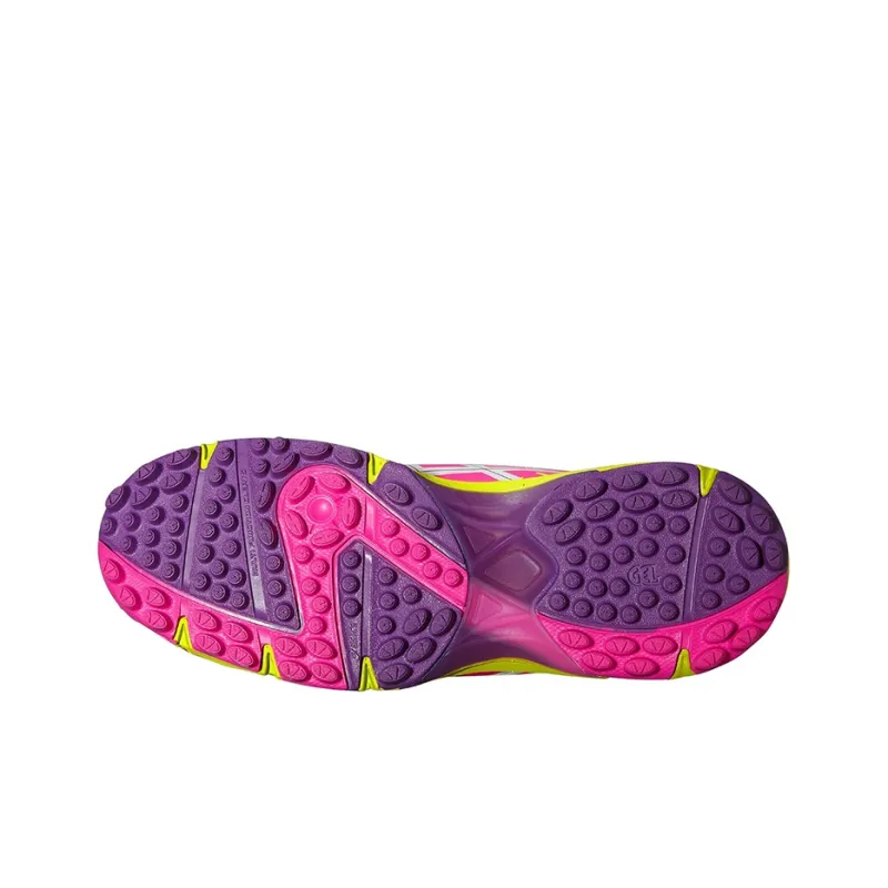 Asics Gel-Hockey Running Shoes Women's Low-Top Pink/Yellow-3