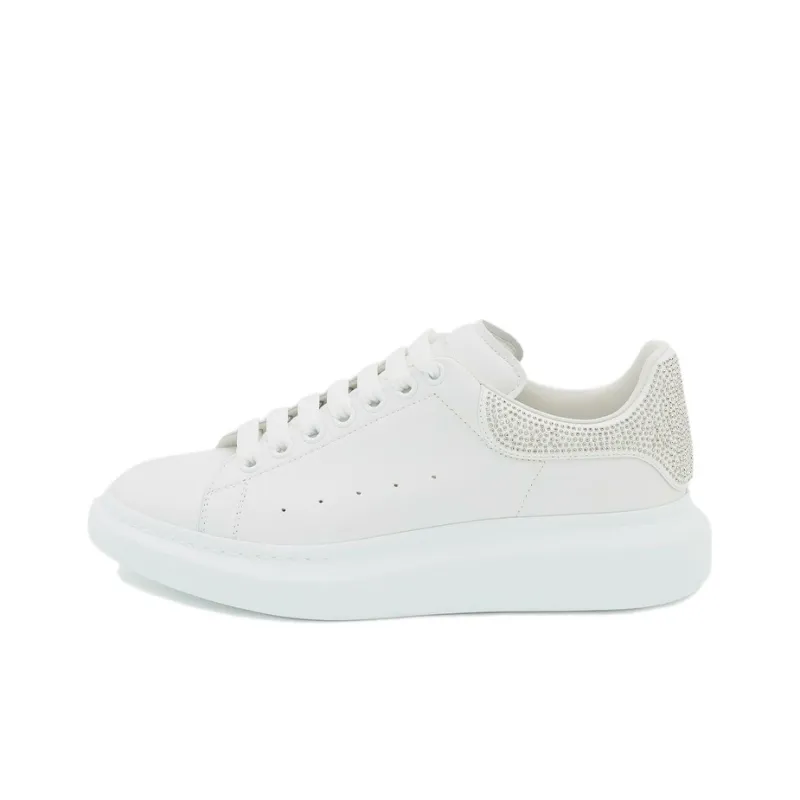 Alexander McQueen Oversized Crystal embellished Sneakers 'White'-0