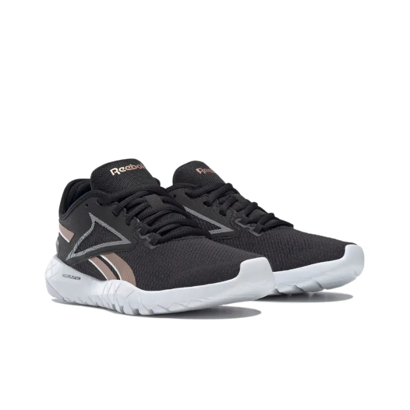 Reebok Mega Flexagon 2 Cushioning Anti-Slip Wear-Resistant Breathability Low-Top Running Shoes Women's Black Rose Gold-2