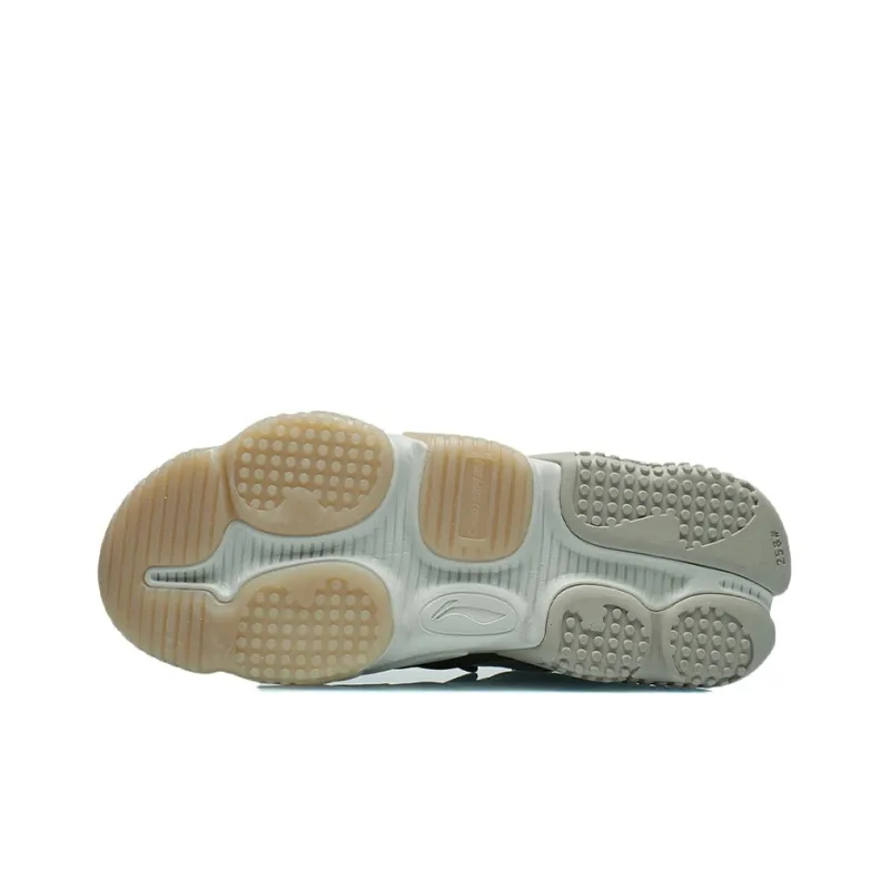 LiNing Ink Mist Ink Mist Cushioning Rebound Low-Top Casual Shoes Men's Oat Gray-5