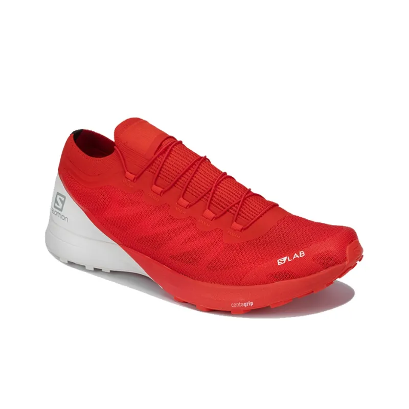 SALOMON Low Top Running Shoes Men's Red-1