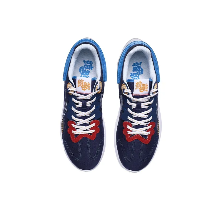 LiNing Cushioning, Slip Resistant, Abrasion Resistant, Rebound Low Top Running Shoes Unisex Royal Blue-3