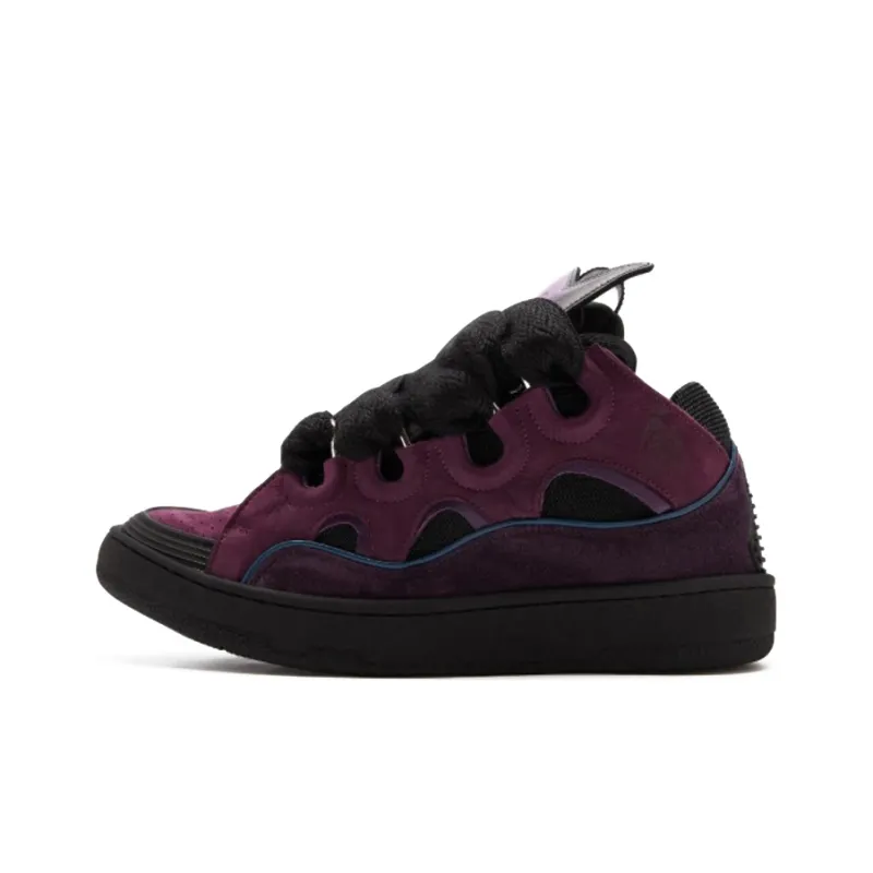 Lanvin Curb BATMAN Low-Top Stylish Skateboarding Shoes Men's Purple-0