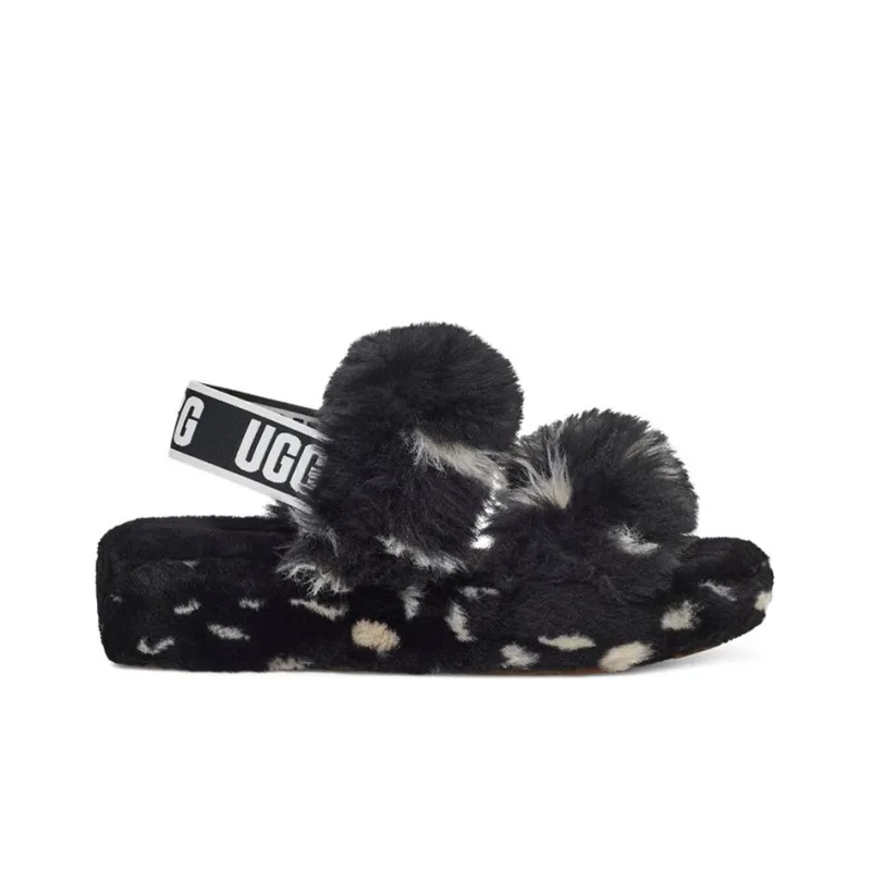 UGG Oh Yeah Spots Slide Black Women's-1