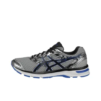 Asics Gel-Excite 4 Anti-Slip And Wear-Resistant Breathable Low-Top Running Shoes Men's Silver Blue