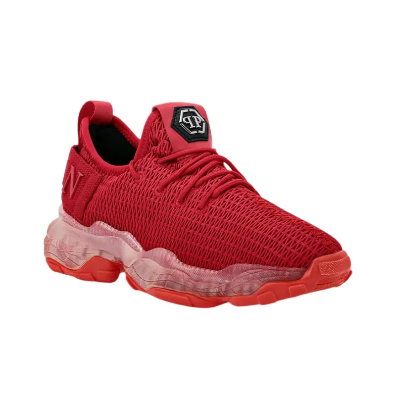 PHILIPP PLEIN Casual Shoes Unisex Low Top Red-2
