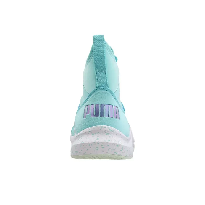 PUMA Phenom Oceannaire Cushioning Anti-Slip And Wear-Resistant Mid-Top Running Shoes Women's Blue-3