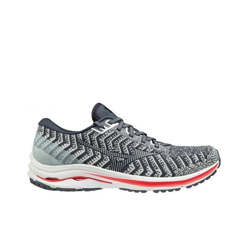 Mizuno Wave Rider 24 Running Shoes Men Low Top Black/White-1