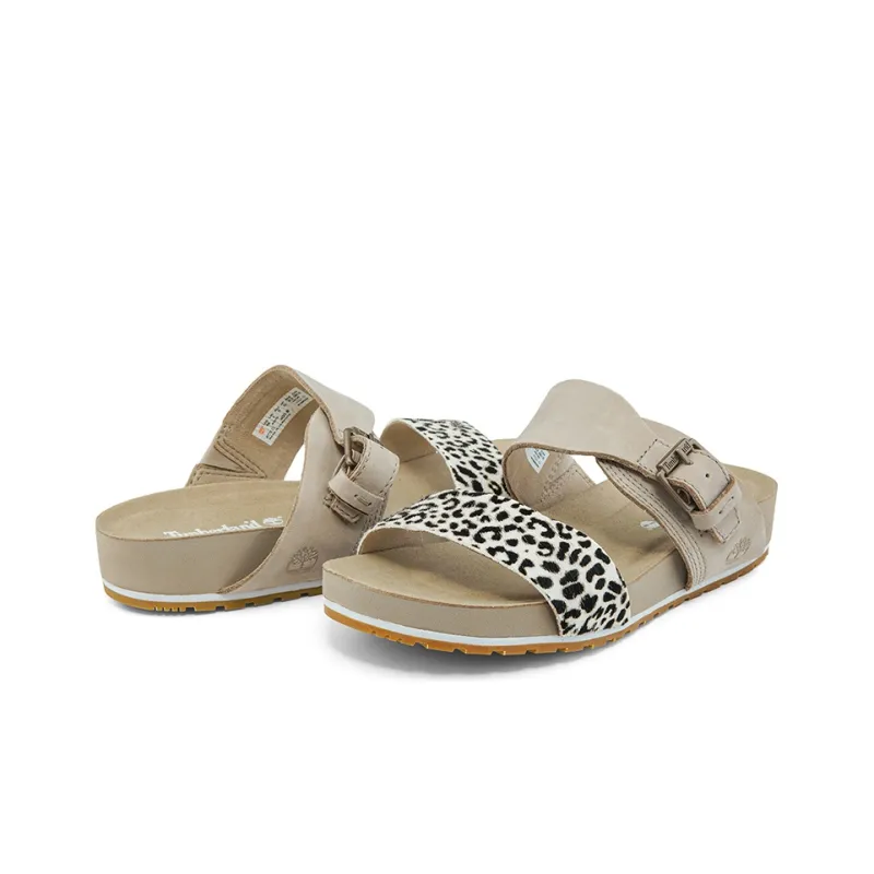 Timberland Casual Slippers Women's Leopard Print Beige-3