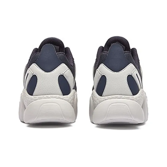 Erke Cushioning, Slip Resistant, Abrasion Resistant, Lightweight Low Top Running Shoes Men's Navy Blue-3