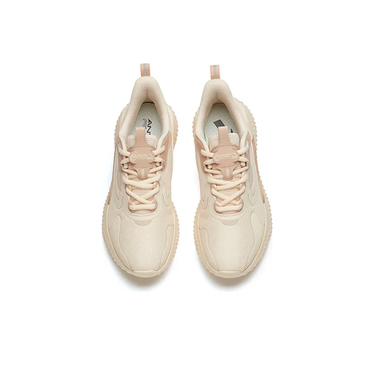 Anta Running Collection Anti Slip Wear Resistant Low Top Running Shoes Women's Oat-3