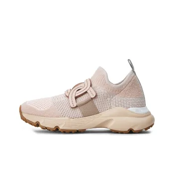 TOD'S Shock Absorbers With Slip Resistant And Abrasion Resistant Properties Low Top Running Shoes Women's Pink