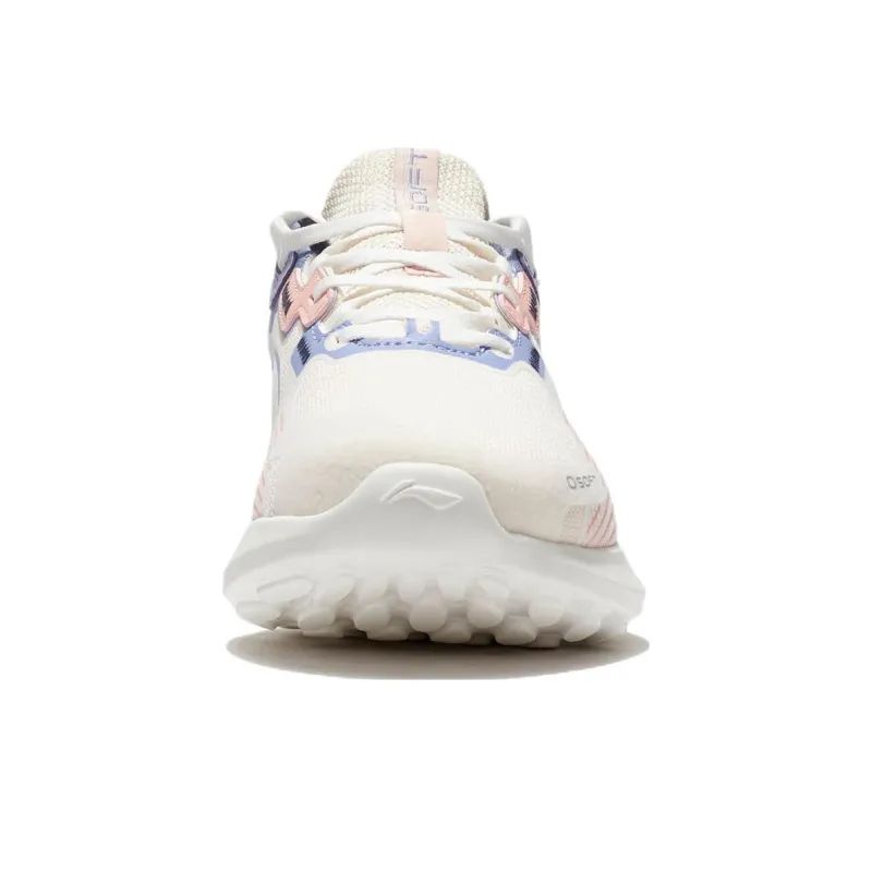 LiNing Element Cushioning Anti Slip And Wear Resistant Low Top Casual Shoes Women's Pink Apricot-4