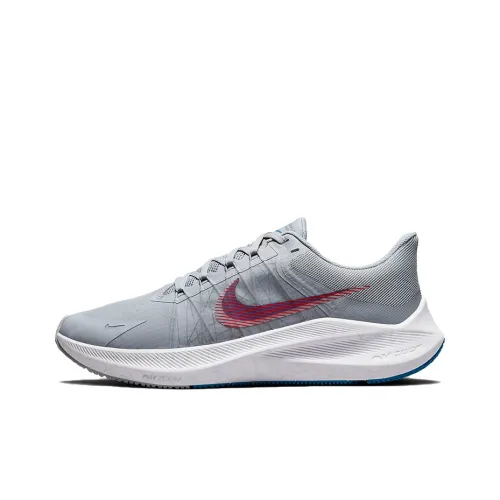 Nike Zoom Winflo 8 Running Shoes Men Low-Top Gray/White/Pink