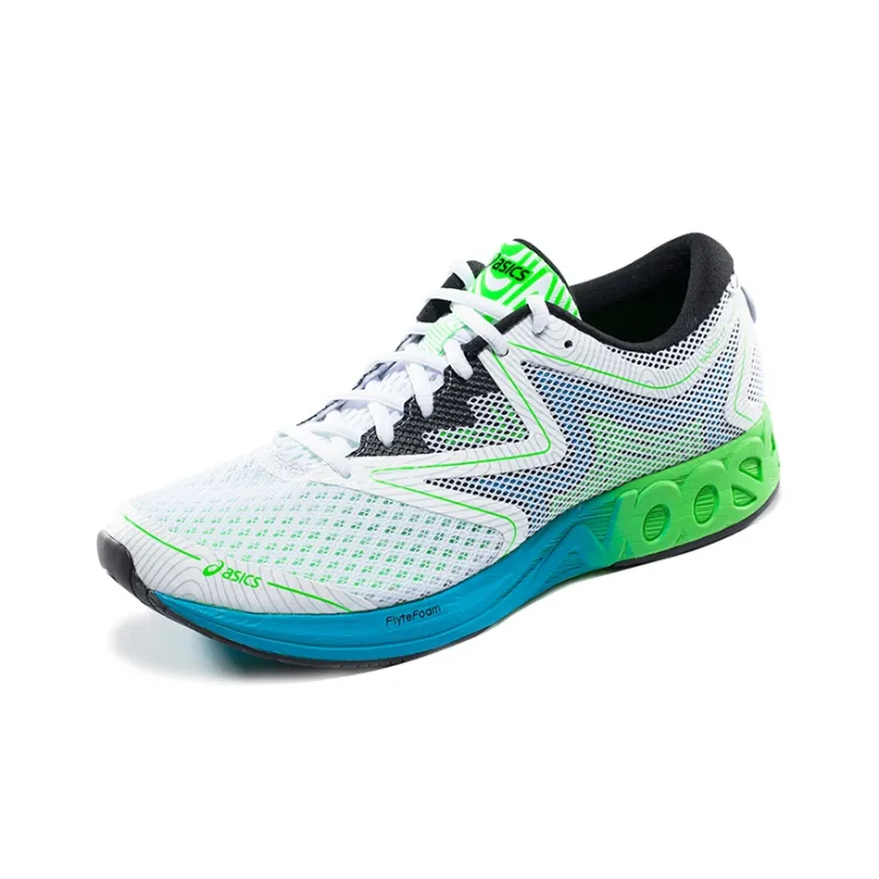 Asics Noosa FF Low Top Running Shoes Men's White Green-1