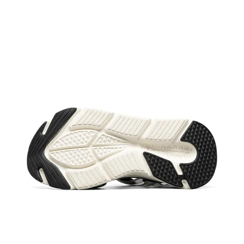Skechers Max Cushioning Beach Sandals Women's White Black-4
