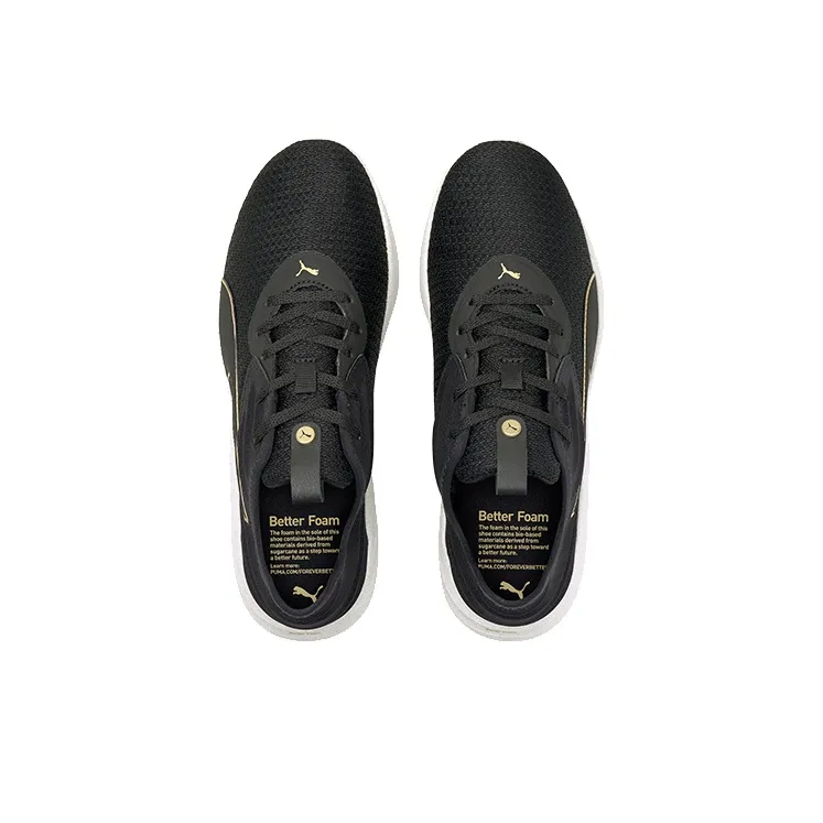 PUMA Ember Better Foam Emerge 3D Wear-resistant And Lightweight Low-Top Casual Shoes Women's Black-2