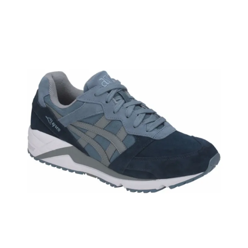 Asics Gel Lique Anti Slip Wear Resistant Low Top Running Shoes Men's Blue Gray-2