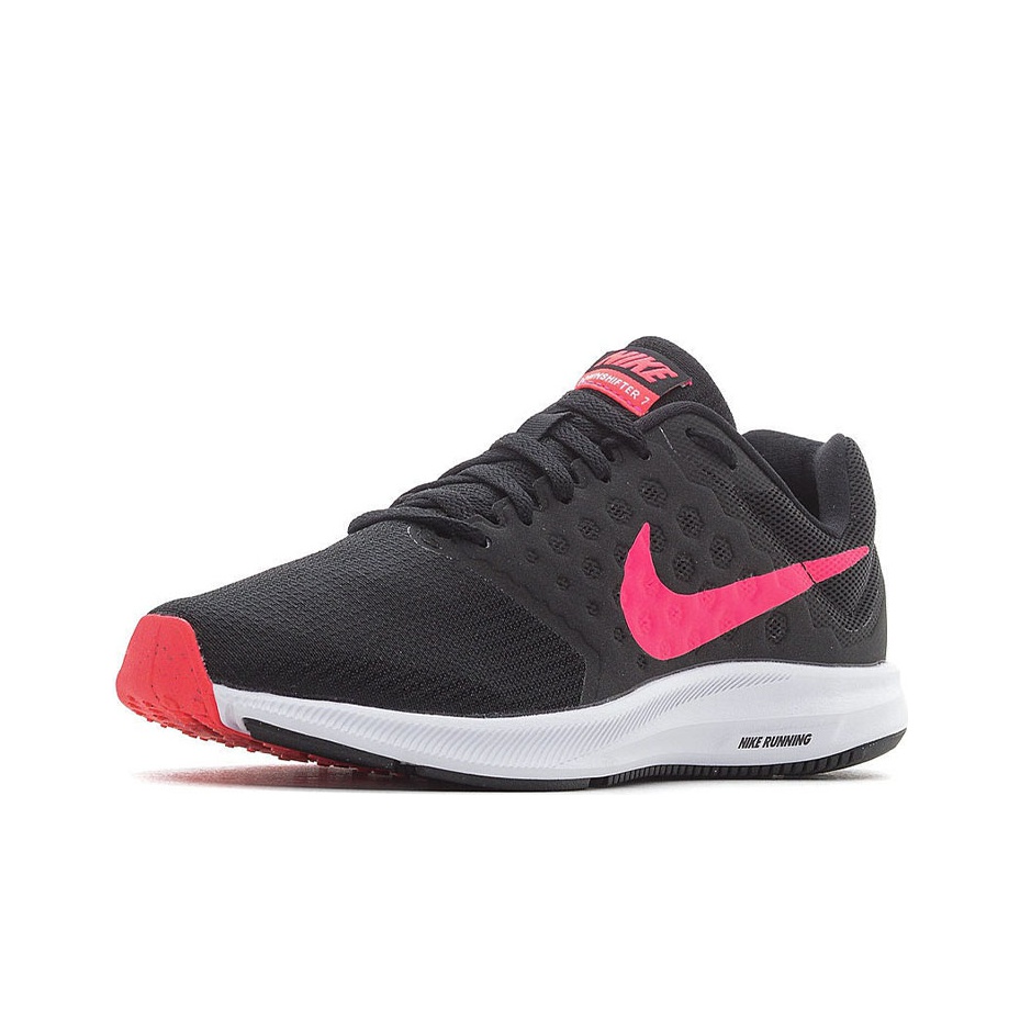 Nike Downshifter 7 Damping Non Slip Color Matching Black Pink Women s