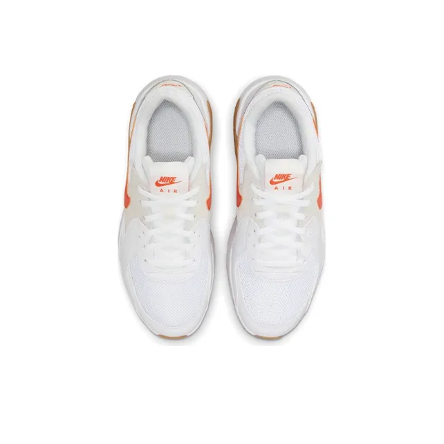 Nike Cushioning Anti-Slip And Wear-Resistant Breathable Coverage Low-Top Running Shoes GS White Gray Orange Multicolor-3