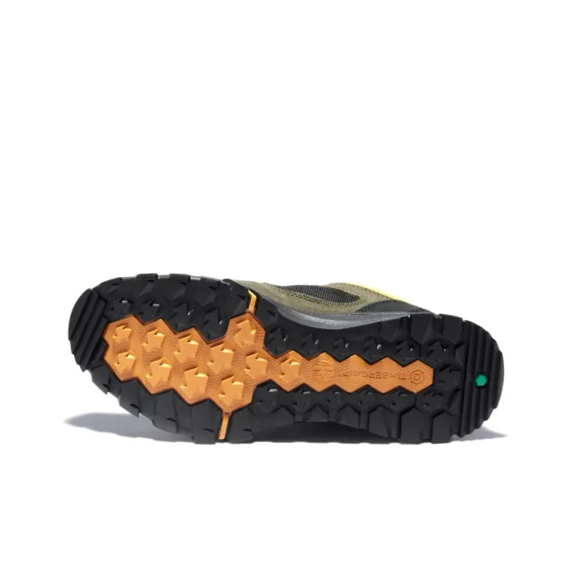 Timberland Garrison Trail Waterproof Low Hikers 'Black Green Yellow'-4