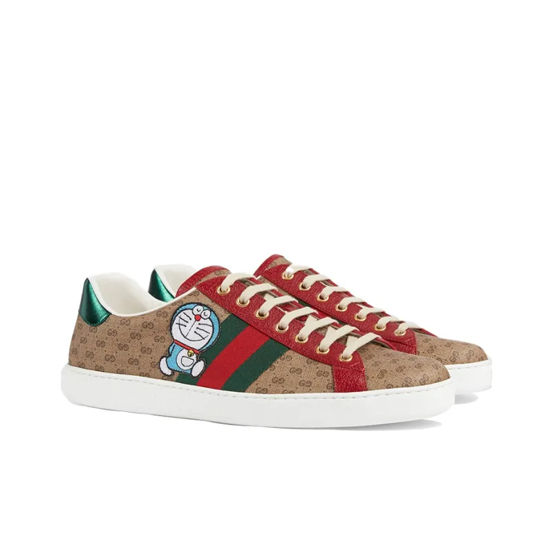GUCCI Doraemon X GUCCI Ace 'Beige Monogram'-3