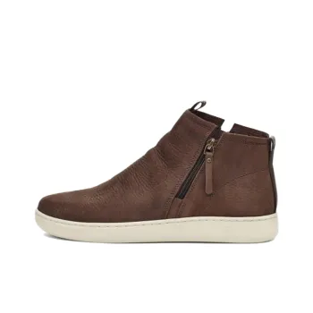 UGG Pismo Cowhide Sports Shoe Zipper Brown