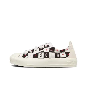 DIOR Walk'n'Dior Platform Shoes Low Top Stylish Skateboarding Shoes Women's White Black Red