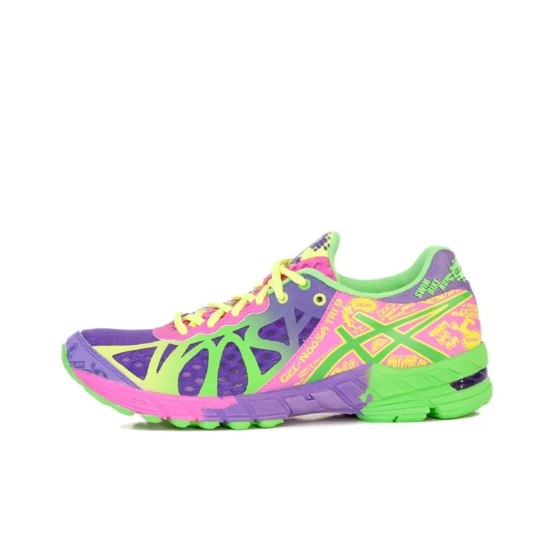 Asics Gel-Noosa Tri 9 Anti-Slip Wear-Resistant Low-Top Running Shoes Women's Purple/Pink/Green-0